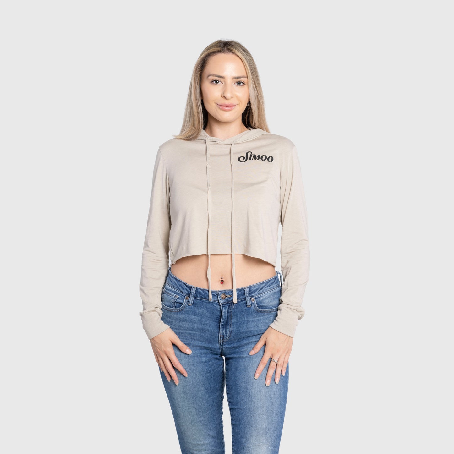 Womens Foundation Hoodie Crop Top