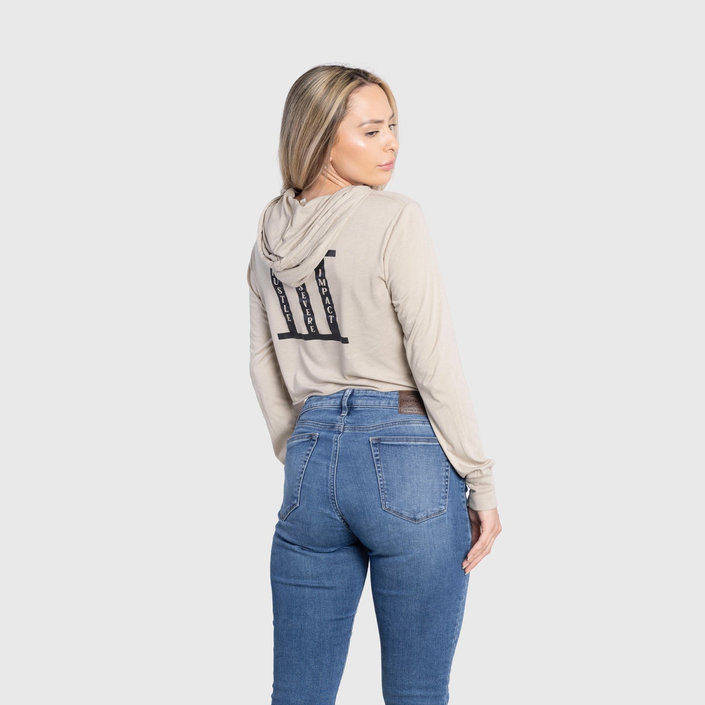 Womens Foundation Hoodie Crop Top