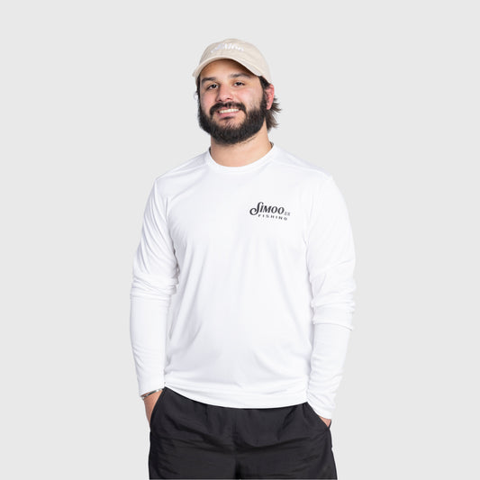 White Fishing Long Sleeve
