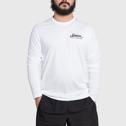 White Fishing Long Sleeve