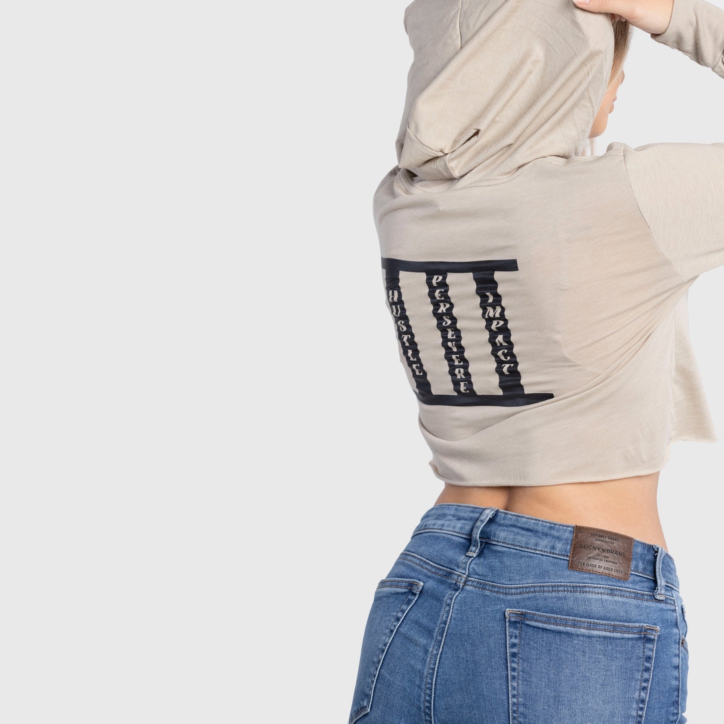 Womens Foundation Hoodie Crop Top