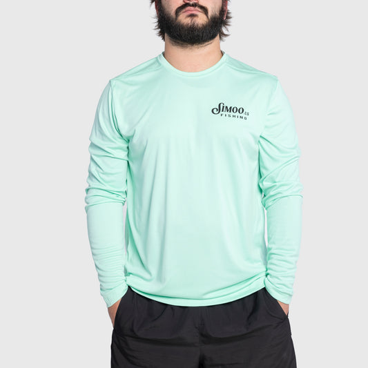 Teal Fishing Long Sleeve